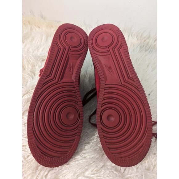 Nike Air Force 1 Mid Red October triple gym red suade - Picture 11 of 16